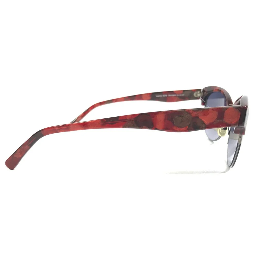 Badgley Mischka Sunglasses Bernadetta BUR Burgundy Cat Eye Frames w/ Gray Lenses